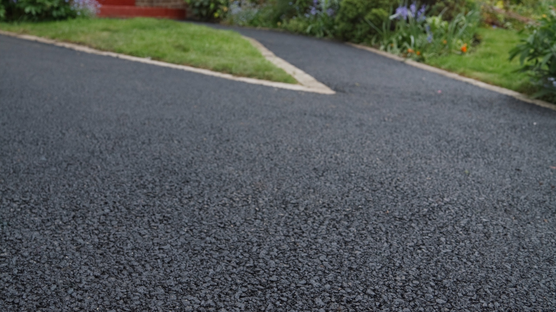 image of tarmac driveway and path