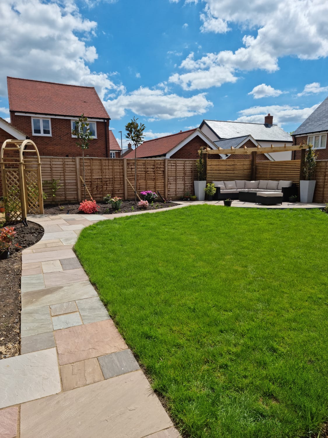 Garden Path in Indian Sandstone