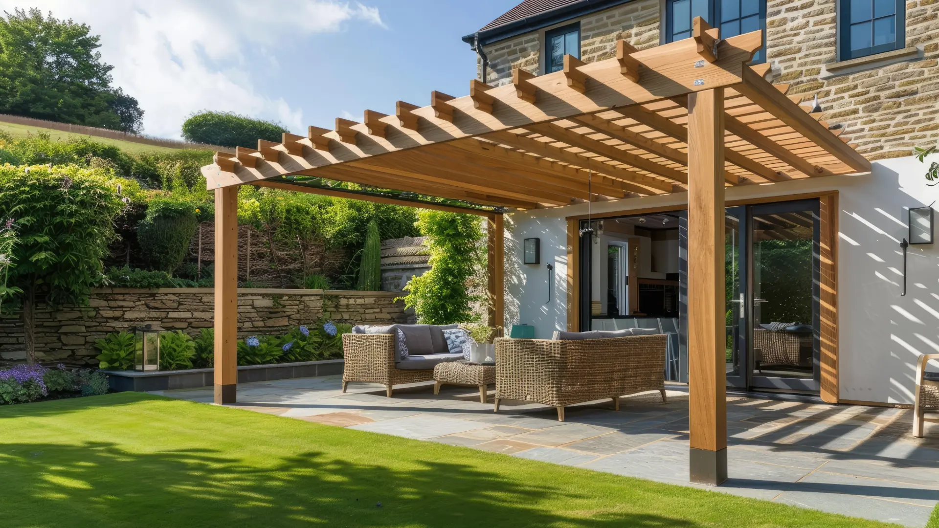picture of wooden pergola