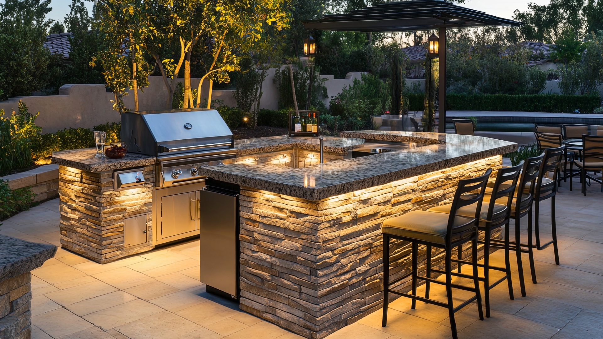 image of garden kitchen
