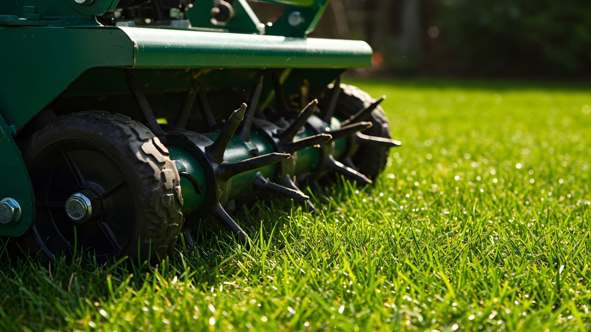 image of lawn spike machine